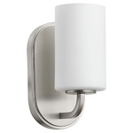 Rutherford Wall Sconce - Satin Nickel / Satin Opal