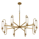 Whitmire Chandelier - Brushed Brass / Clear