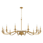 Chantelle Chandelier - Brushed Brass