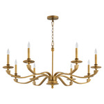 Chantelle Chandelier - Brushed Brass