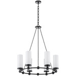Lee Boulevard 2.0 Chandelier - Matte Black / White