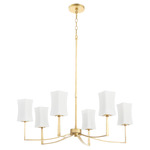 Ayala Chandelier - Gold Leaf / Satin Opal