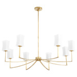 Ayala Chandelier - Gold Leaf / Satin Opal