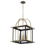 Moritz Pendant - Aged Brass / Matte Black / Matte Black
