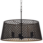 Benedict Pendant - Aged Brass / Matte Black