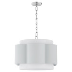 Belinder Pendant - Chrome / Brittney Blue