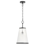 Providence Pendant - Matte Black / Milk