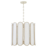 Belleview Pendant - Washed Oak / White