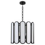 Belleview Pendant - Matte Black / White