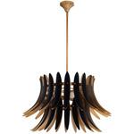 Aldridge Pendant - Brushed Brass / Matte Black / Matte Black