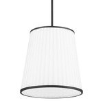 Marlon Pendant - Matte Black / White