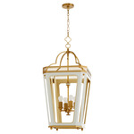 Loire Pendant - Brushed Brass / White / Studio White