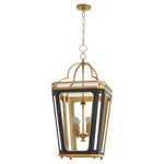 Loire Pendant - Brushed Brass / Matte Black / Matte Black