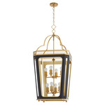Loire Pendant - Brushed Brass / Matte Black / Matte Black