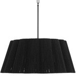 Anton Pendant - Matte Black / Black Cord
