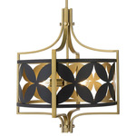 Mariposa Pendant - Aged Brass / Matte Black