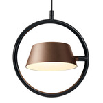 Olo Ring Pendant - Black / Pearl Cocoa