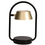 Olo Ring Portable Table Lamp - Black / Champagne Gold