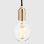 Elva Pendant - Brass / Clear