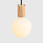 Enno Pendant - Oak / Matte White