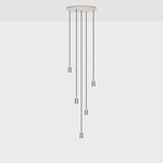 Five Multi Light Pendant - Brass