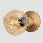 Lochan Wall Sconce with Bulb - Brass / Tinted