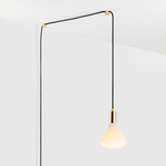 Noma Plug-In Pendant - Brass / Matte White