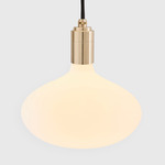 Oval II Pendant - Brass / Matte White