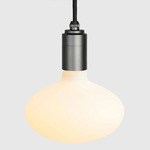 Oval Pendant - Graphite / Matte White