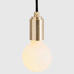 Porcelain II Pendant - Brass / Matte White