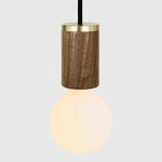 Porcelain II Pendant - Walnut / Matte White