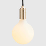 Porcelain III Pendant - Brass / Matte White