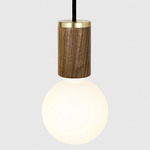 Sphere III Pendant - Walnut / Matte White