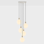 Sphere V Multi Light Pendant - White / Brass / Matte White