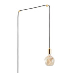 Voronoi I Plug-In Pendant - Brass / Clear Tinted