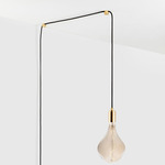 Voronoi II Plug-In Pendant - Brass / Clear Tinted