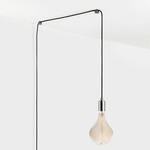 Voronoi II Plug-In Pendant - Graphite / Clear Tinted