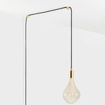 Voronoi III Plug-In Pendant - Brass / Clear Tinted