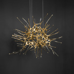 Dragon Suspended Sculpture - Polished Brass