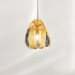 Mizu Pendant - White / Gold