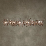 Argent Linear Chandelier - White / Sunset Rose