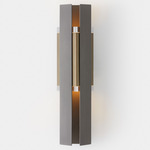 Excalibur Wall Sconce - Satin Titanium / Dark Bronze