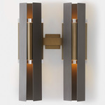 Excalibur Wall Sconce - Satin Titanium / Dark Bronze
