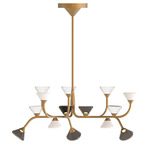 Linfa Round Chandelier - Hot Gold