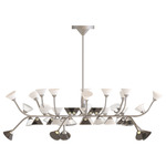 Linfa Round Chandelier - Opaque Nickel