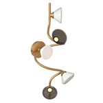 Linfa Twist Wall / Ceiling Light - Hot Gold