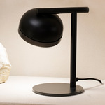 Molly Table Lamp - Pewter Ring / Sand Black Dome