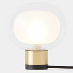 Nabila Mini Table Lamp - Matte Black / Brushed Brass / Clear