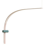 Nastro Extended Wall Light - Greenish-Grey Cylinder / Eggshell