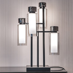 Osman Cluster Table Lamp - Matte Black / Black Chrome / Clear
